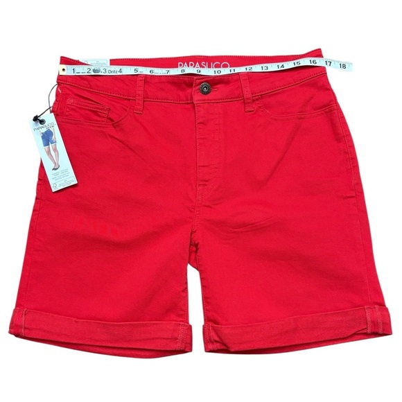 Parasuco Jeans Shorts, Size 12, Red - Picture 5 of 9